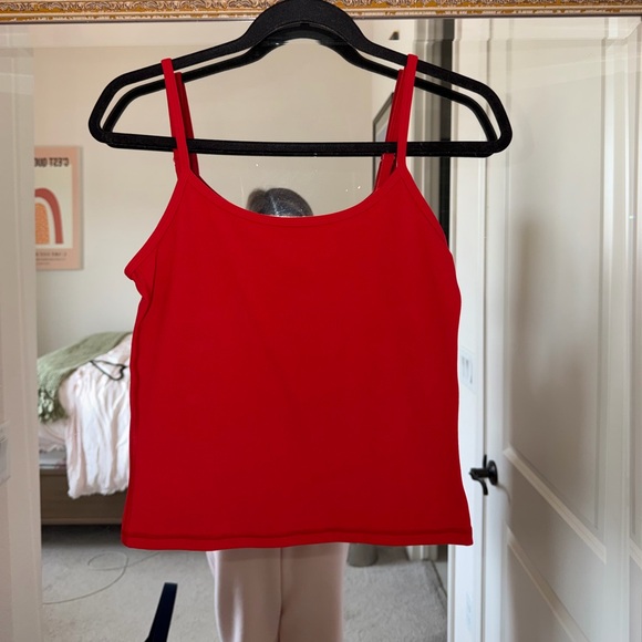 Aritzia 4-Piece Red BUTTER Set ❤️ Zip Up + Shorts + Bra + Tank | Size M / 6 - Picture 8 of 11